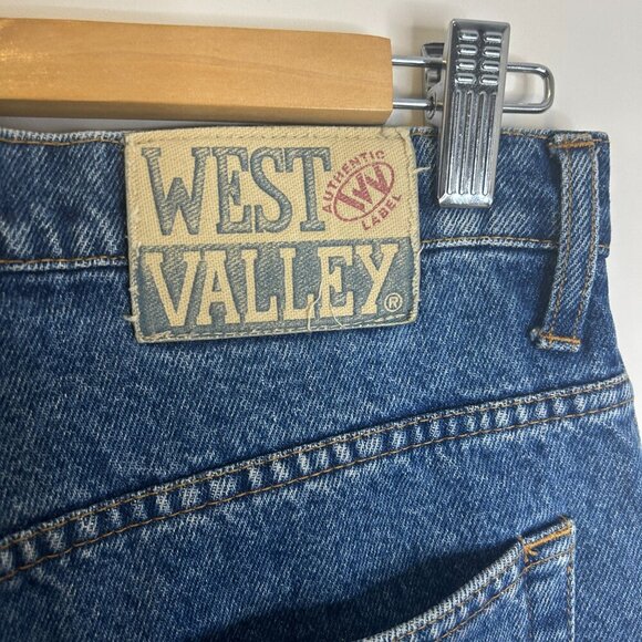 Vintage West Valley High Rise Mom Jeans Sz 8 Button Fly Tapered Leg Made Italy - Picture 2 of 8